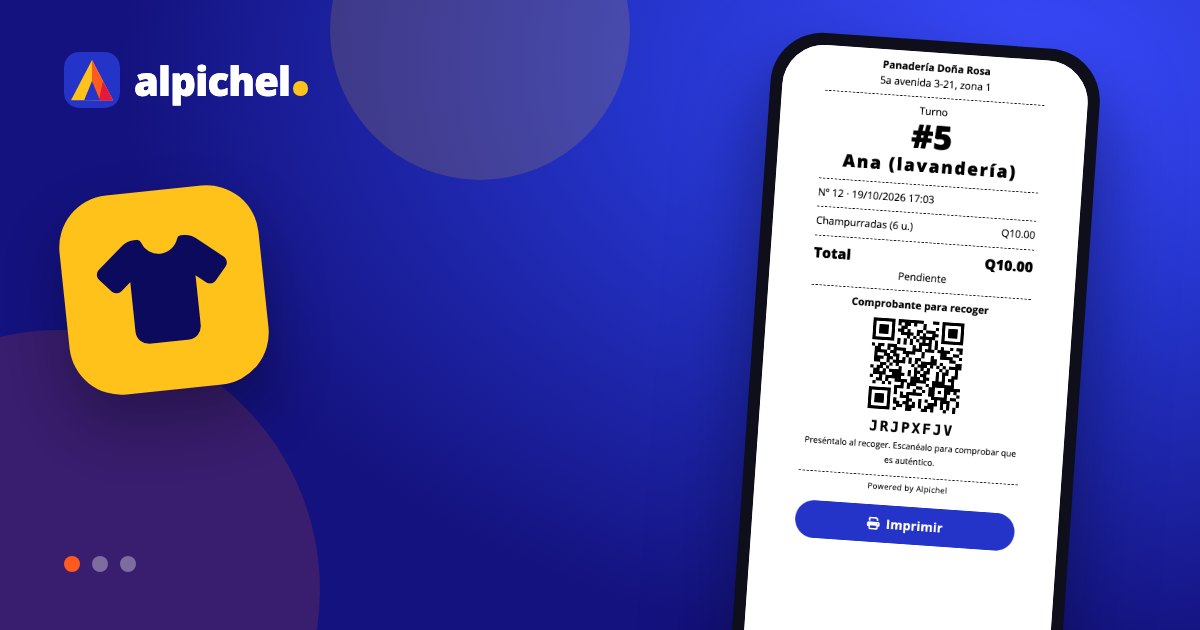 Recibe, avisa y entrega con ticket y QR