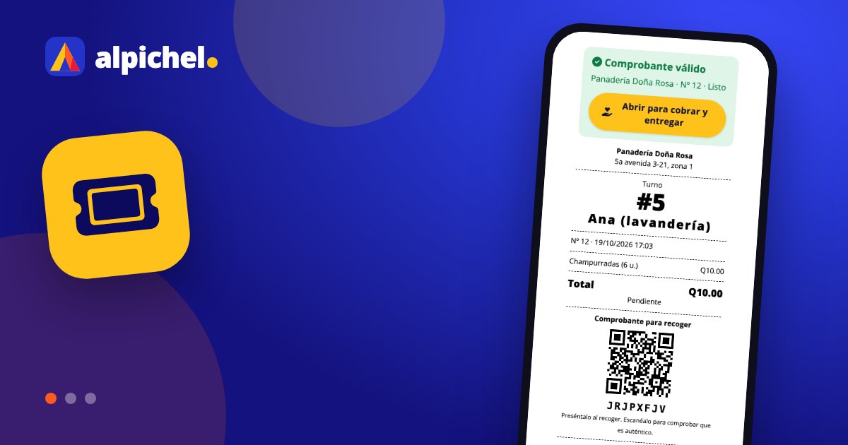 Ticket para recoger: entrega solo a quien corresponde
